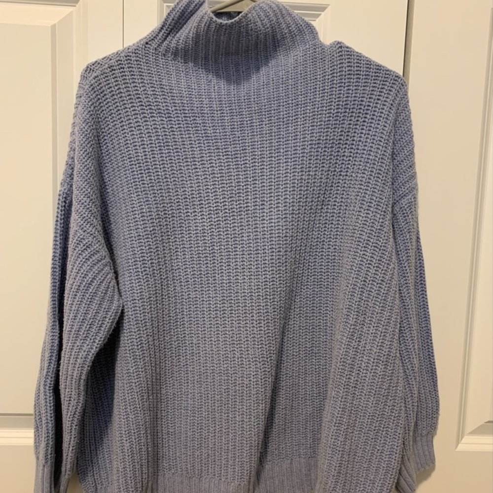Periwinkle Slouchy American Eagle Turtleneck